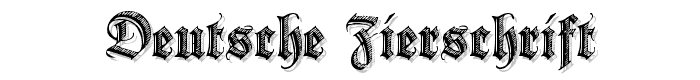 Deutsche Zierschrift font